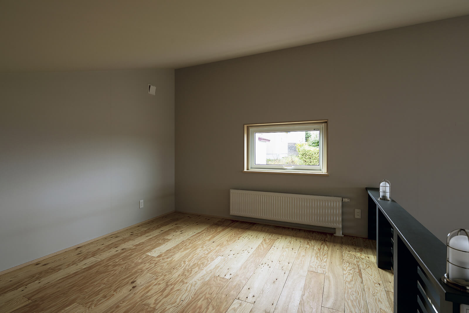 アクト建築工房の提案で予備室として設けたロフトは約8帖。「これからいろいろな使い方を楽しみながら考えます」とKさん