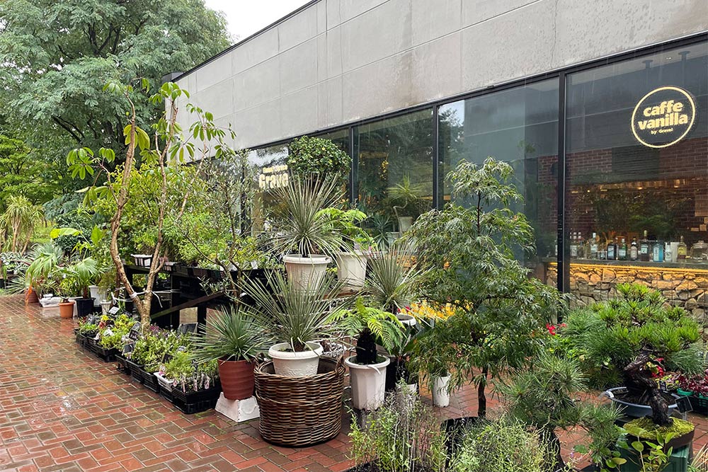 江別蔦屋書店内の「暮らす」の棟の一角にある「Flower Space Gravel 江別店」