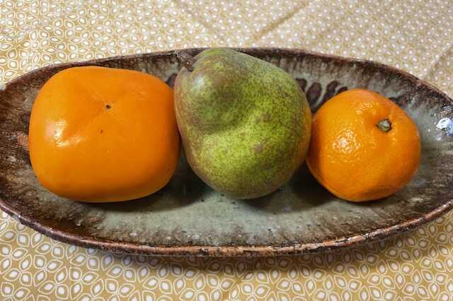 秋の味覚。旬の果物いっぱい